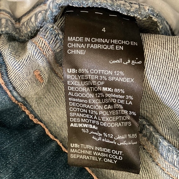 White House Black Market (WHBM) Embroidered Hem The Skinny Crop Jeans Boho - Picture 10 of 14